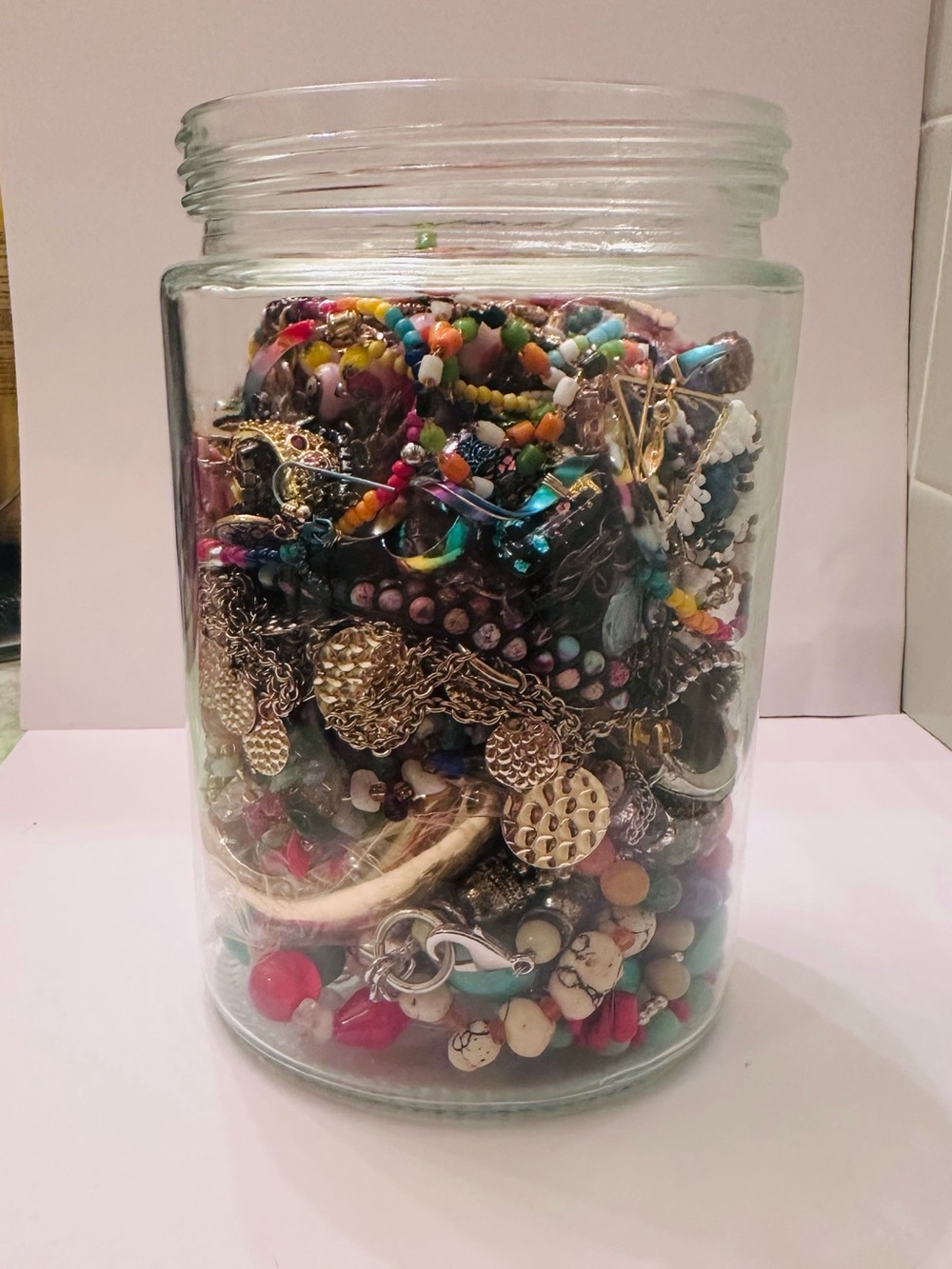 Rainbow Mystery Jewelry Jar